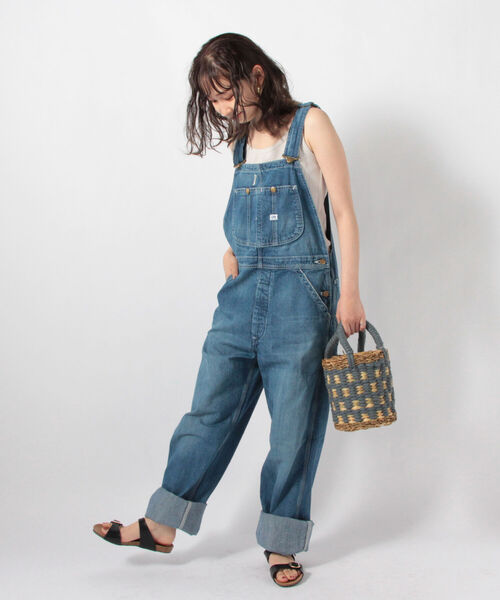 FREDY&GLOSTER（フレディアンドグロスター）の「【Lee/リー】OVERALLデニムサロペット（サロペット/オーバーオール・レディース・ライトブルー/オフホワイト・FREE）」の15枚目の写真