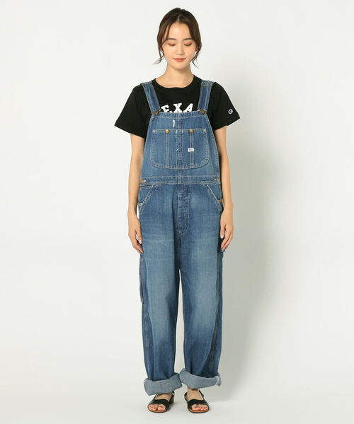 FREDY&GLOSTER（フレディアンドグロスター）の「【Lee/リー】OVERALLデニムサロペット（サロペット/オーバーオール・レディース・ライトブルー/オフホワイト・FREE）」の20枚目の写真