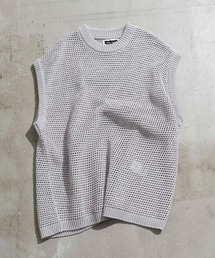 MAISON SPECIAL | 《ユニセックスアイテム》プライムオーバーメッシュサマーニットベスト 【MAISON SPECIAL/メゾンスペシャル】(ベスト)