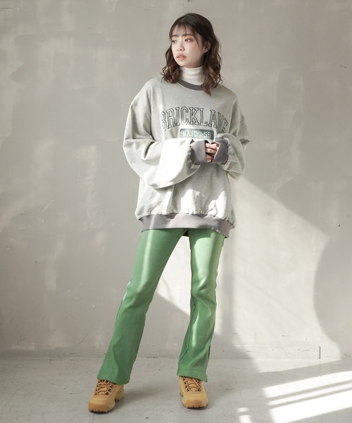 SPINNS（スピンズ）の「【ZOZO限定カラー&サイズ展開】リブ フレア イージーパンツ（その他パンツ・レディース・ミント/ブルー/アッシュ/オレンジ/イエロー/アイボリー/ブラック/グリーン/ベージュ/ピンク・M/S）」の19枚目の写真