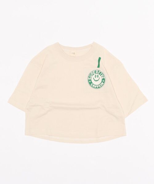 super-5（スーパーファイブ）の「SUPERFIVE/スーパーファイブ　ＢＩＧＴシャツ７分袖（Tシャツ/カットソー・キッズ・ベージュ系その他3/ピンク系その他/ピンク/ホワイト系その他3/ブラック/ブラック系その他2/カーキ/ブラウン/ベージュ系その他2/ベージュ/ベージュ系その他/ベージュ系その他4/ブルー系その他2/ブラック系その他/ブラウン系その他/ピンク系その他3/ブラック系その他3/ホワイト/ブルー系その他3/ホワイト系その他/ミント/ピンク系その他2/ホワイト系その他2/ブラック系その他4・130cm/120cm/100cm/140cm/150cm/110cm）」の16枚目の写真