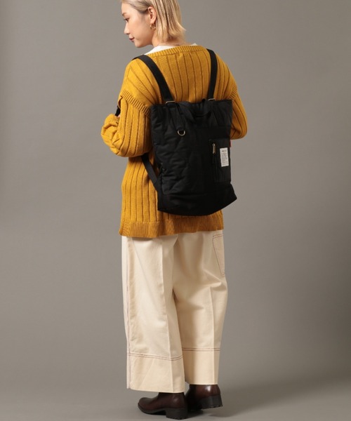 AVIREX（アヴィレックス）の「【直営店限定】2WAY QUILTING DAYPACK/ 2ウェイ キルティングデイパック（バックパック/リュック・レディース・ブラック/オリーブ・FREE）」の8枚目の写真