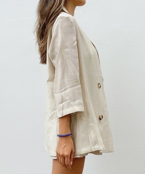 esutoreja(エストレジャ)の「サマーテーラードセットアップ(セットアップ・レディース・パープル/カーキブラウン・S/M)」の20枚目の写真