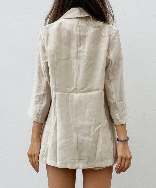 esutoreja(エストレジャ)の「サマーテーラードセットアップ(セットアップ・レディース・パープル/カーキブラウン・S/M)」の22枚目の写真