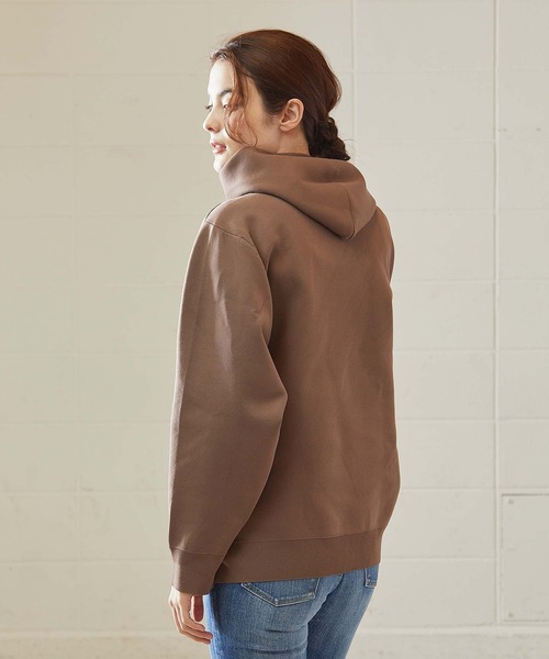 OUVRAGE CLASSE（ウヴラージュクラス）の「セッケツニットパーカー（パーカー・レディース・アイボリー/ブラック/モカ・FREE）」の5枚目の写真