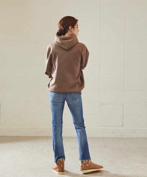 OUVRAGE CLASSE（ウヴラージュクラス）の「セッケツニットパーカー（パーカー・レディース・アイボリー/ブラック/モカ・FREE）」の7枚目の写真