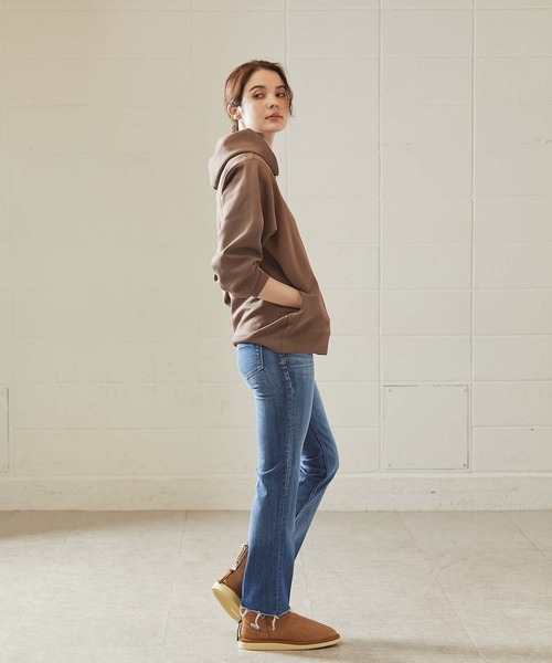 OUVRAGE CLASSE（ウヴラージュクラス）の「セッケツニットパーカー（パーカー・レディース・アイボリー/ブラック/モカ・FREE）」の8枚目の写真