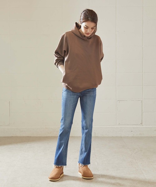 OUVRAGE CLASSE（ウヴラージュクラス）の「セッケツニットパーカー（パーカー・レディース・アイボリー/ブラック/モカ・FREE）」の10枚目の写真