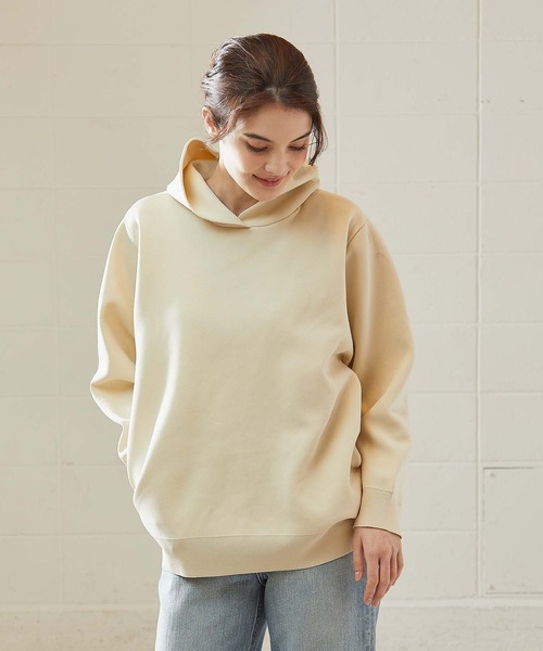 OUVRAGE CLASSE（ウヴラージュクラス）の「セッケツニットパーカー（パーカー・レディース・アイボリー/ブラック/モカ・FREE）」の16枚目の写真