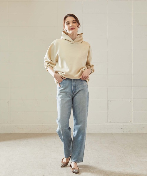 OUVRAGE CLASSE（ウヴラージュクラス）の「セッケツニットパーカー（パーカー・レディース・アイボリー/ブラック/モカ・FREE）」の20枚目の写真