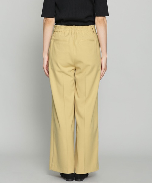 NANO universe（ナノユニバース）の「WEB限定/センタープレスタックワイドパンツ（その他パンツ・レディース・イエロー/チャコール/ベージュ・36/38）」の12枚目の写真