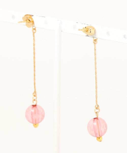 tone(トーン)の「【laule'a】バブルビーズピアス(ピンク)(MA)(ピアス(両耳用)・レディース・ゴールド・FREE)」の2枚目の写真