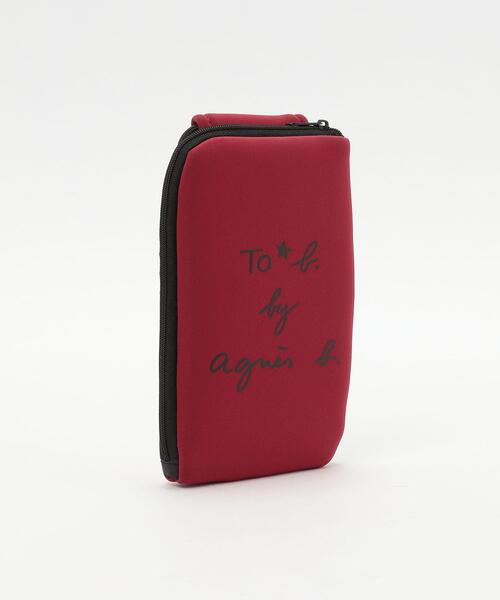 To b. by agnes b.（トゥービーバイアニエスベー）の「WR99 POCHETTE マルチポシェット（エコバッグ/サブバッグ・レディース・レッド・UNI）」の4枚目の写真