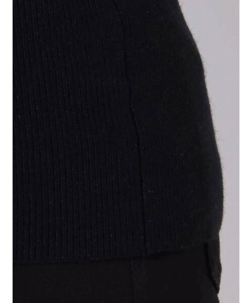 LAGUNAMOON（ラグナムーン）の「ショルダーギャザーレイヤードニット（ニット/セーター・レディース・アイボリー/ブラック/ブラウン・FREE）」の5枚目の写真