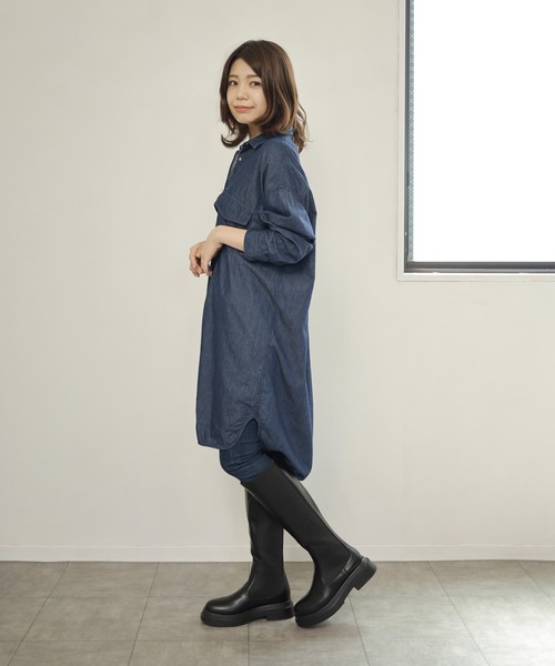 SESTO（セスト）の「タンクソールサイドゴアロングブーツ（ブーツ・レディース・ブラック・LL/S/M/L）」の16枚目の写真