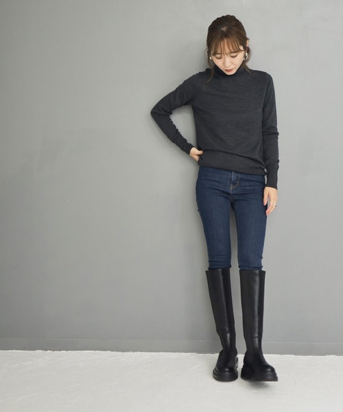 SESTO（セスト）の「タンクソールサイドゴアロングブーツ（ブーツ・レディース・ブラック・LL/S/M/L）」の17枚目の写真