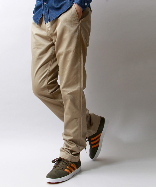 WEGO（ウィゴー）の「WEGO/ウエポンチノパンツ（チノパンツ・メンズ・ブラック/ベージュ/ワイン・LARGE/MEDIUM）」の3枚目の写真