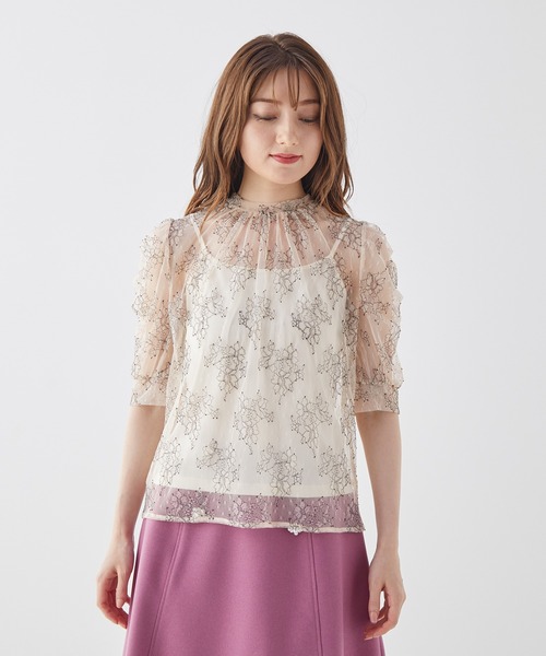 レース付きベージュキャミソールビリティスディセッタン jpgoodbuY様