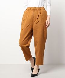 Samansa Mos2 | 綿麻ストレッチテーパードパンツ(その他パンツ)