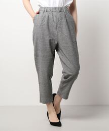 Samansa Mos2 | 綿麻ストレッチテーパードパンツ(その他パンツ)