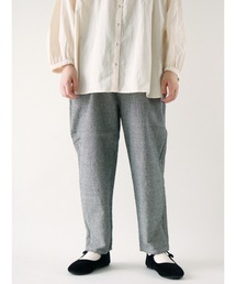 Samansa Mos2 | 綿麻ストレッチテーパードパンツ(その他パンツ)