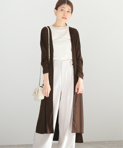 セール La スムースサイドスリットロングカーディガン Totalite ラトータリテ のカーディガン ボレロ スムースサイド スリットロングカーディガン 手洗い可能 カーディガン ボレロ La カーディガン ボレロ Totalite ラトータリテ のファッション 販売正規