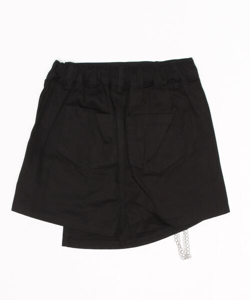 ANAP GiRL(アナップガール)の「チェーン付デザインスカパン(その他パンツ・キッズ・ベージュ/ブラック/ホワイト×ブラック・XS/S/M)」の4枚目の写真