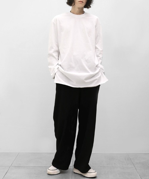 minsobi（ミンソビ）の「イージーワイドパンツ（その他パンツ・メンズ・ブラック/ベージュ・FREE）」の3枚目の写真