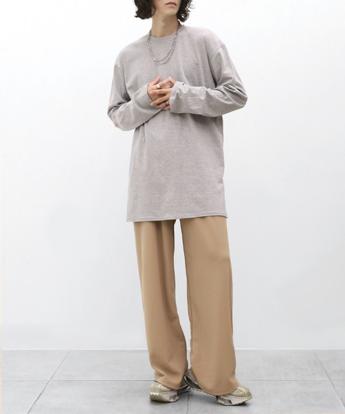 minsobi（ミンソビ）の「イージーワイドパンツ（その他パンツ・メンズ・ブラック/ベージュ・FREE）」の12枚目の写真