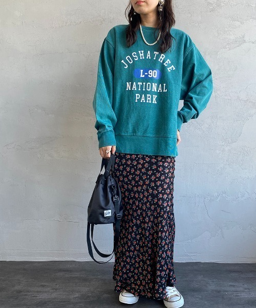 SCREEN STARS（スクリーンスターズ）の「[SCREEN STARS/スクリーンスターズ] 別注カレッジロゴピグメントロングスリーブTシャツ（Tシャツ/カットソー・レディース・ライトグレー/ブラック/ベージュ/ブルー/グリーン・M/L）」の19枚目の写真