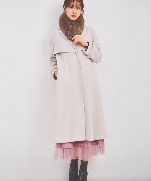 LAISSE PASSE（レッセパッセ）の「スヌード付きコート（チェスター