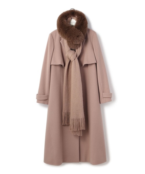 【再値下げ！新品】LAISSE PASSE レッセパッセ スヌード付きコート M LAISSE PASSE（レッセパッセ）の「スヌード付きコート（チェスター