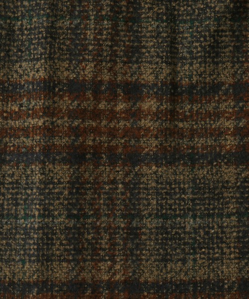 etoll.（エトル）の「チェック柄タックロングコート（ステンカラーコート・レディース・ネイビー/ブラウン/グレー・M/L）」の13枚目の写真