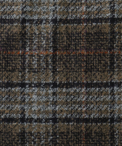 etoll.（エトル）の「チェック柄タックロングコート（ステンカラーコート・レディース・ネイビー/ブラウン/グレー・M/L）」の20枚目の写真