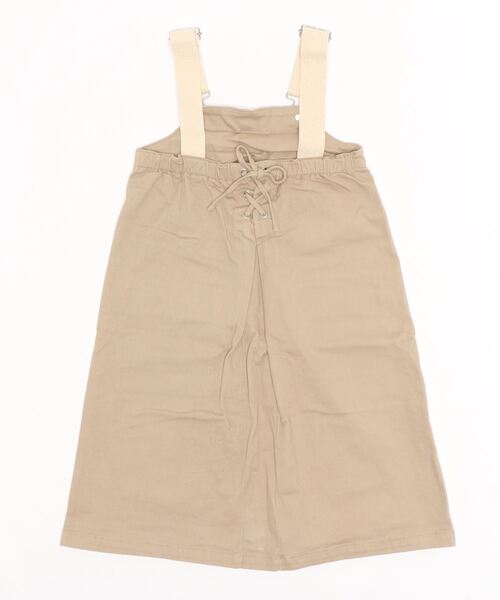Lycee mine（リセマイン）の「Aラインジャンスカ（ジャンパースカート・キッズ・ブルー/ベージュ・S/M）」の3枚目の写真