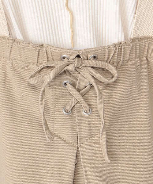 Lycee mine（リセマイン）の「Aラインジャンスカ（ジャンパースカート・キッズ・ブルー/ベージュ・S/M）」の8枚目の写真