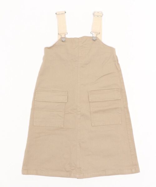 Lycee mine（リセマイン）の「Aラインジャンスカ（ジャンパースカート・キッズ・ブルー/ベージュ・S/M）」の12枚目の写真