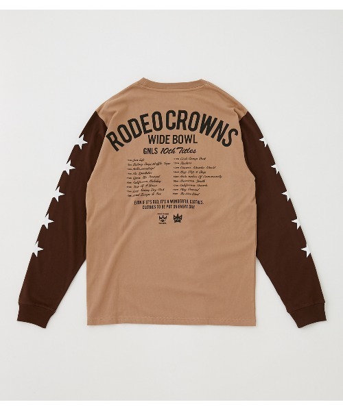 セール メンズ10th Stars L S Tシャツ Tシャツ カットソー Rodeo Crowns Wide Bowl ロデオクラウンズワイドボウル のファッション通販 Zozotown