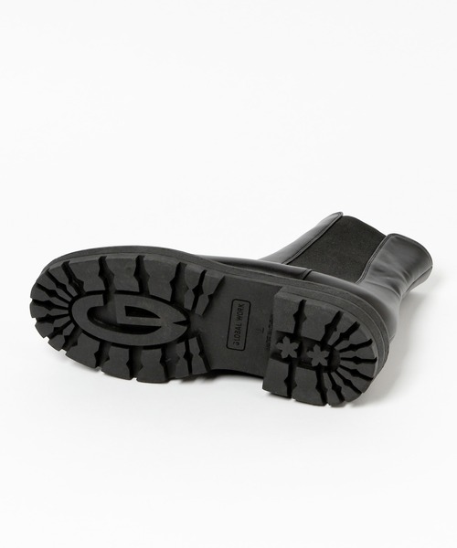 GLOBAL WORK(グローバルワーク)の「らくっション厚底サイドゴアブーツ/215692(ブーツ・レディース・ブラック・SMALL/MEDIUM/LARGE)」の6枚目の写真