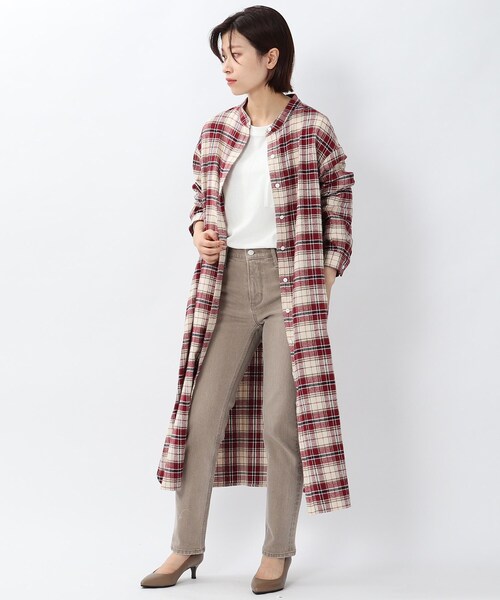 チェック柄シャツワンピース 洗える ワンピース Untitled アンタイトル のファッション通販 Zozotown