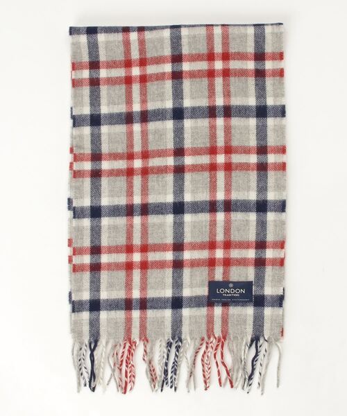 LONDON TRADITION（ロンドントラディション）の「【London Tradition】トラディショナルブリティッシュメリノウールマフラー（マフラー・レディース・ネイビー/その他2/マルチ/その他3/ブラック・FREE）」の5枚目の写真