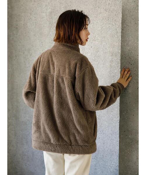 koe（コエ）の「Penfieldシャギーボアスタンドブルゾン*（ブルゾン・レディース・ブラウン/ブラック/A・L/M）」の16枚目の写真