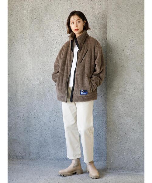 koe（コエ）の「Penfieldシャギーボアスタンドブルゾン*（ブルゾン・レディース・ブラウン/ブラック/A・L/M）」の17枚目の写真