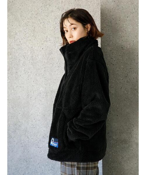 koe（コエ）の「Penfieldシャギーボアスタンドブルゾン*（ブルゾン・レディース・ブラウン/ブラック/A・L/M）」の18枚目の写真