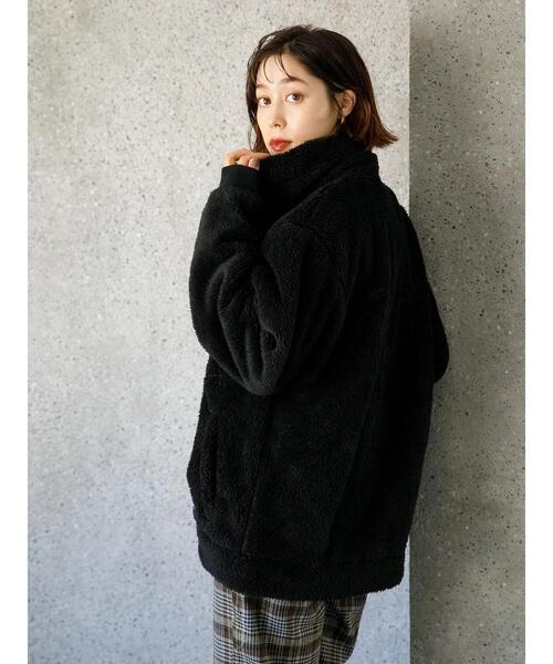 koe（コエ）の「Penfieldシャギーボアスタンドブルゾン*（ブルゾン・レディース・ブラウン/ブラック/A・L/M）」の19枚目の写真