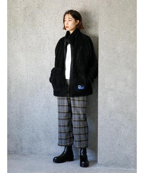 koe（コエ）の「Penfieldシャギーボアスタンドブルゾン*（ブルゾン・レディース・ブラウン/ブラック/A・L/M）」の20枚目の写真