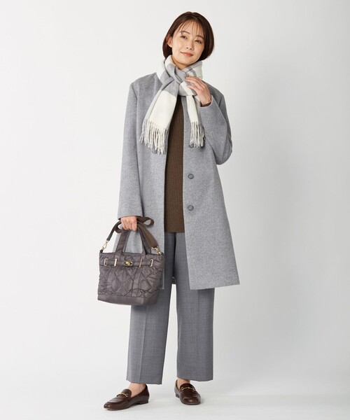 J.PRESS Ladies(J.プレス レディス)の「【洗える】HAIRY FANCY ニット(ニット/セーター・レディース・ダークブラウン系/ブラウン系・SMALL)」の6枚目の写真