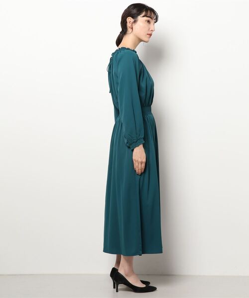 N.(N. Natural Beauty Basic)(エヌエヌナチュラルビューティーベーシック)の「【S Size Line】シャーリングドレープ長袖ワンピース(ワンピース・レディース・ブラック/ピンク/ブルー/グリーン・SMALL/MEDIUM)」の19枚目の写真