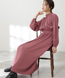 N.(N. Natural Beauty Basic) | 【S Size Line】シャーリングドレープ長袖ワンピース(ワンピース)