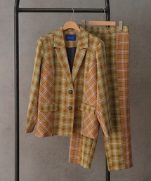 ear PAPILLONNER | 【resume(レジュメ)】コンビチェックジャケット(セットアップ)